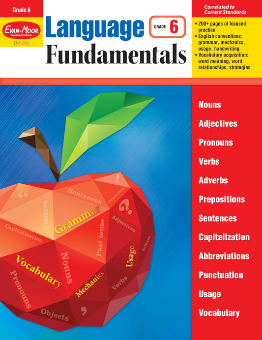 Evan-Moor Language Fundamentals, Grade 6, Teacher Reproducibles - 1646