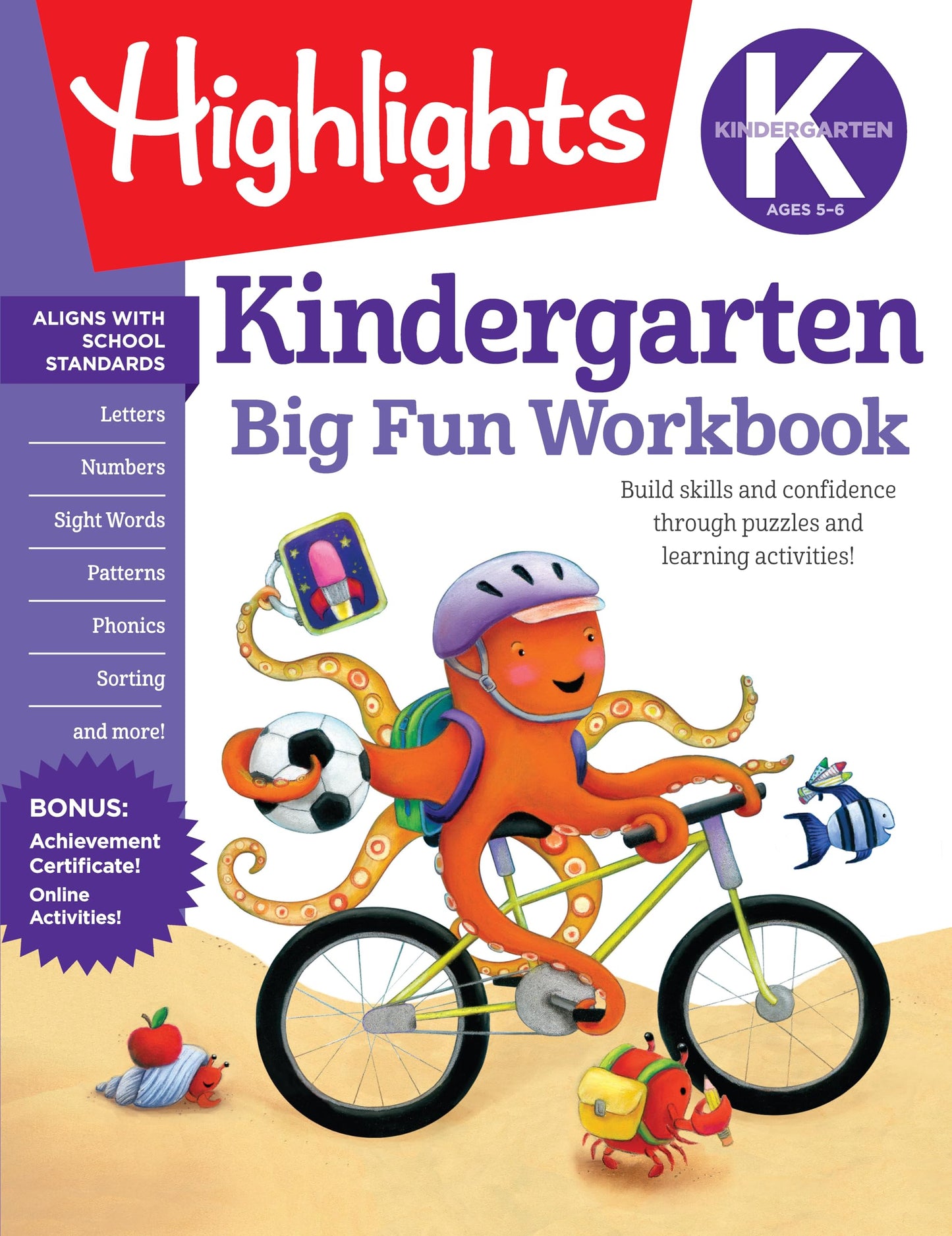 Kindergarten Big Fun Workbook: Kindergarten Workbook With Learning Activities for School Prep and Readiness, Kindergarten Activity Book for Ages 5-6 (Highlights Big Fun Activity Workbooks) - 3078
