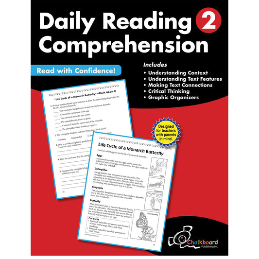 Daily Reading Comprehension Grade 2 (Chalkboard Publishing Workbooks)