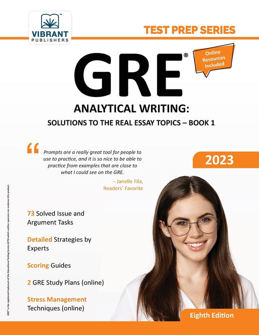 GRE Analytical Writing: Solutions to the Real Essay Topics - Book 1 (Test Prep)