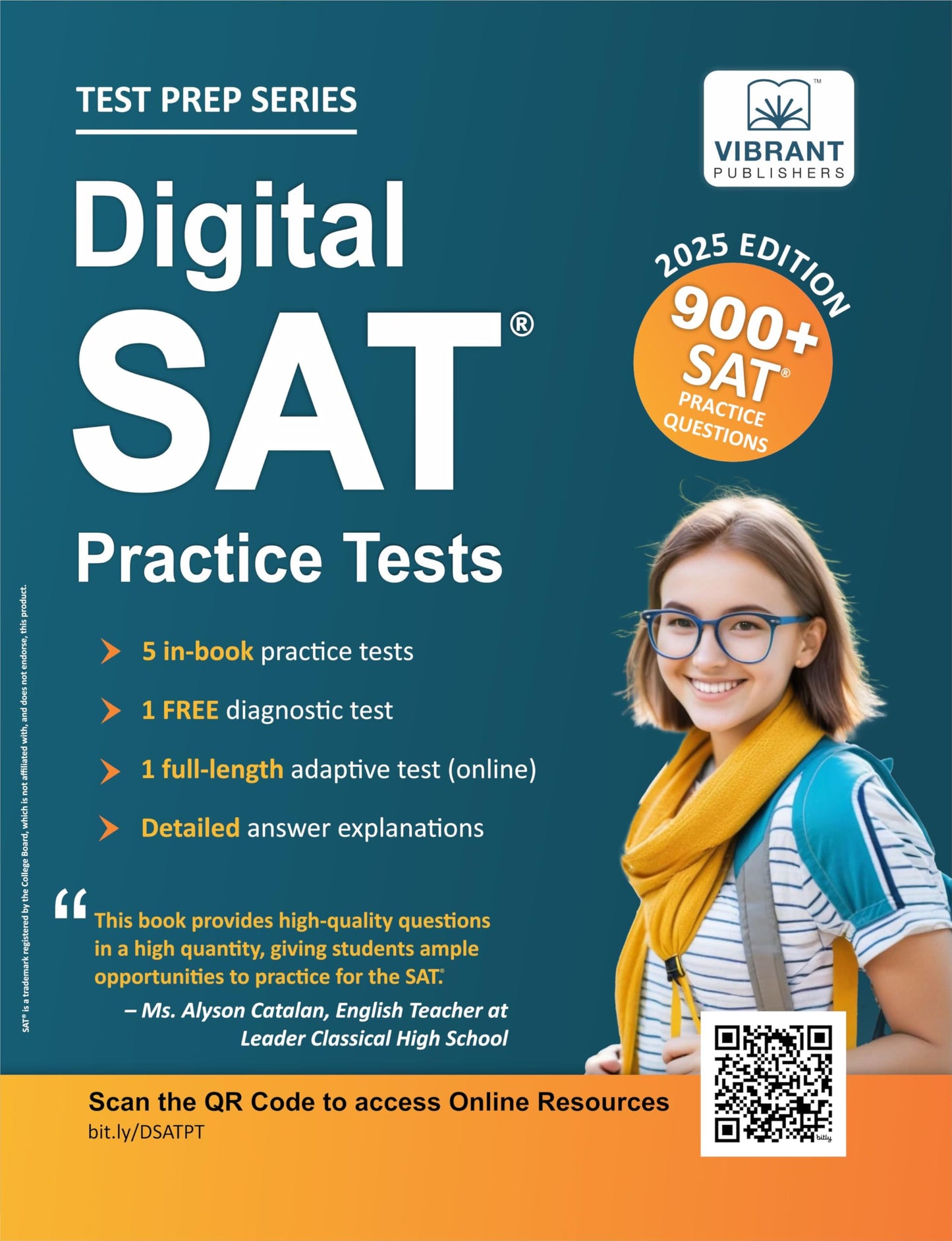 Digital SAT Practice Tests: 900+ SAT Practice Questions (Test Prep Series) - 9626