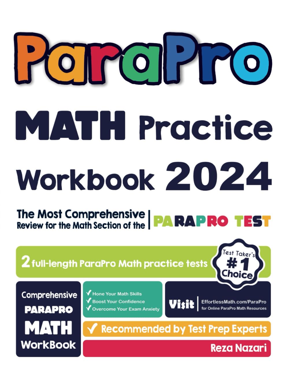 ParaPro Math Practice Workbook: The Most Comprehensive Review for the Math Section of the ParaPro Test - 8014