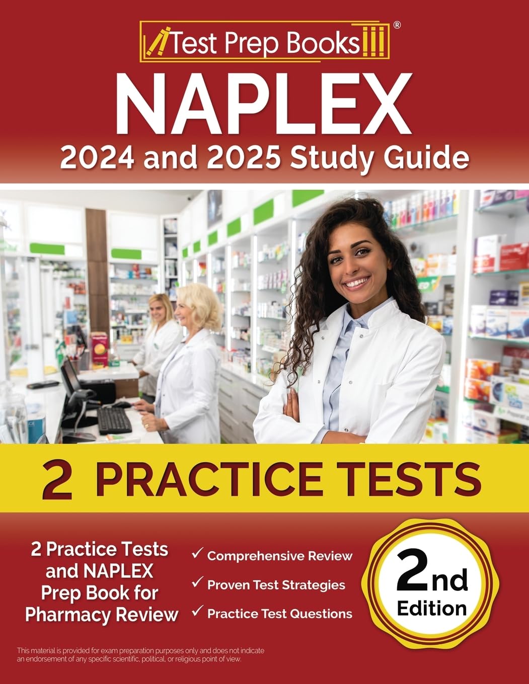 NAPLEX 2024 and 2025 Study Guide: Practice Tests and NAPLEX Prep Book for Pharmacy Review [2nd Edition] - 6940