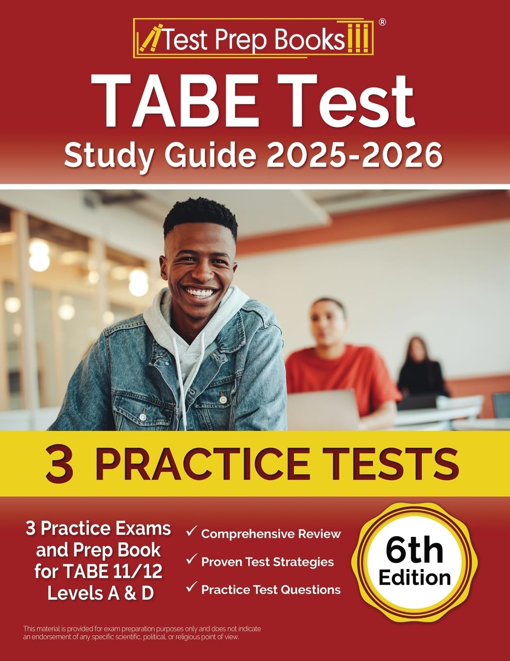 TABE Test Study Guide: Practice Exams and Prep Book for TABE 11/12 Levels A & D: [6th Edition] - 1293