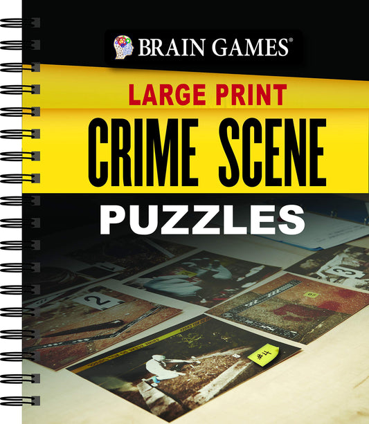 Brain Games Large Print - Crime Scene Puzzles - 2742