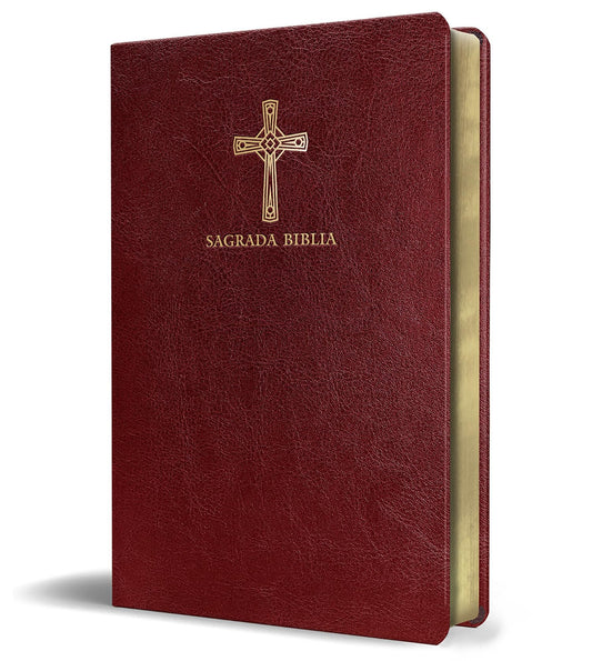 Biblia Católica en español. Símil piel vinotinto, tamaño compacto / Catholic Bible. Spanish-Language, Leathersoft, Wine, Compact (Spanish Edition)