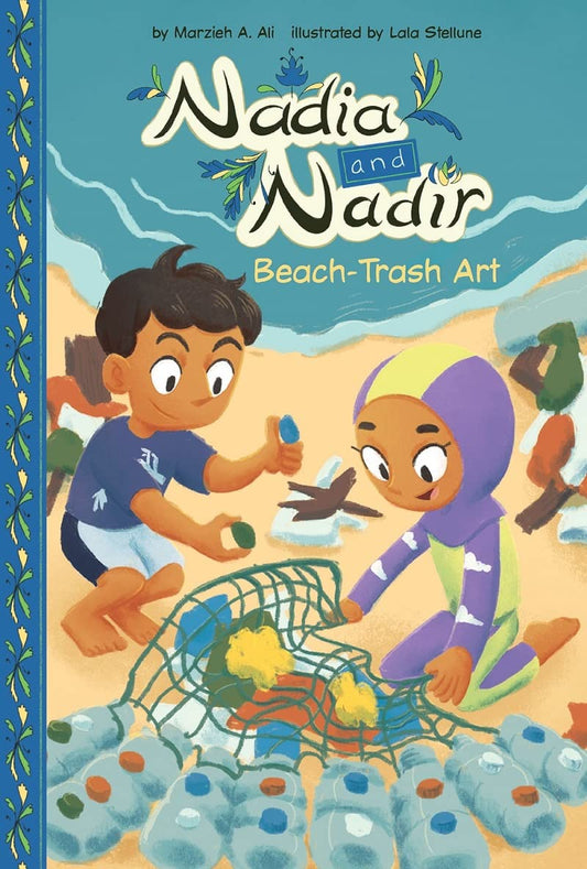 Beach-Trash Art (Nadia and Nadir)