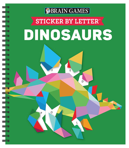 Brain Games - Sticker by Letter: Dinosaurs (Sticker Puzzles - Kids Activity Book) - 1473