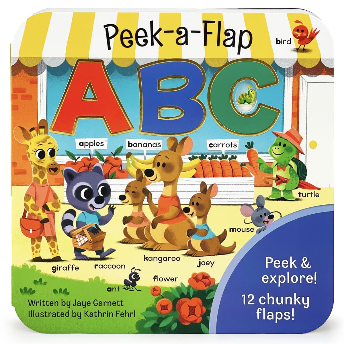 Peek-a-Flap ABC - Lift-a-Flap Board Book for Curious Minds and Little Learners; Toddlers & Kids Early Learning Alphabet Book from A to Z - 2010