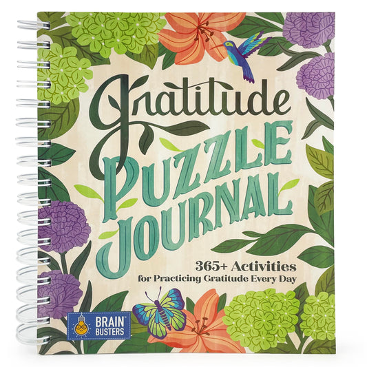 Gratitude Puzzle Book and Journal: 365+ Puzzles and Activities for a Grateful Heart and Mind (Journaling & Reflection, Puzzles, Word Searches & More); ... (Part of the Brain Busters Puzzle Collection) - 2309