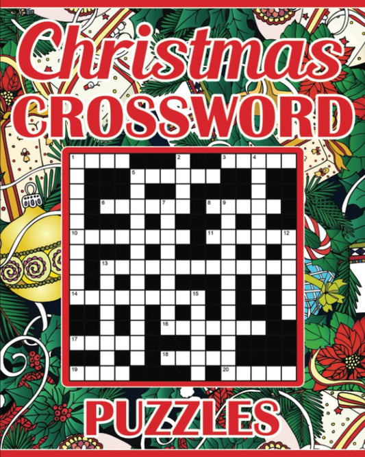Christmas Crossword Puzzles: Fun Holiday-Themed Puzzle Book - 3534