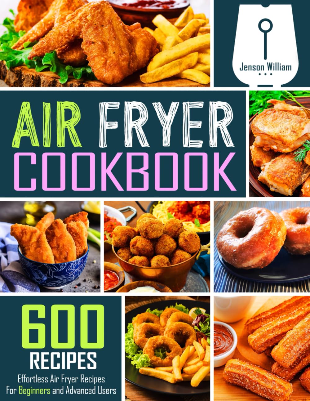 AIR FRYER COOKBOOK: 600 EFFORTLE - 4443