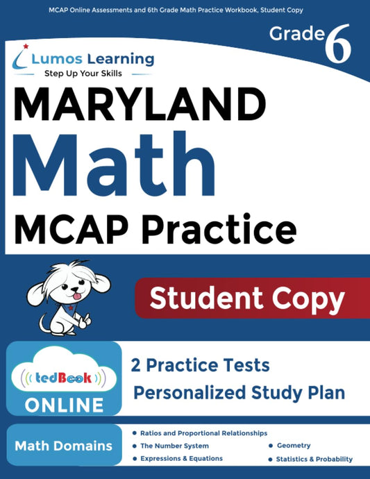 MCAP Online Assessments and 6th Grade Math Practice Workbook, Student Copy: Maryland Test Study Guide - 156