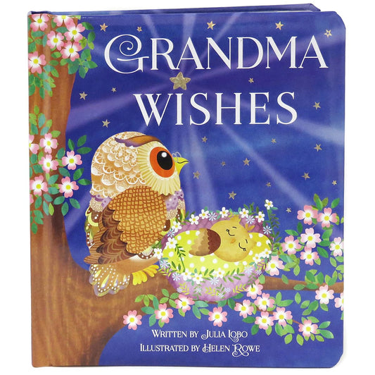 Grandma Wishes Love You Always Padded Board Book, Ages 1-5 - 6709