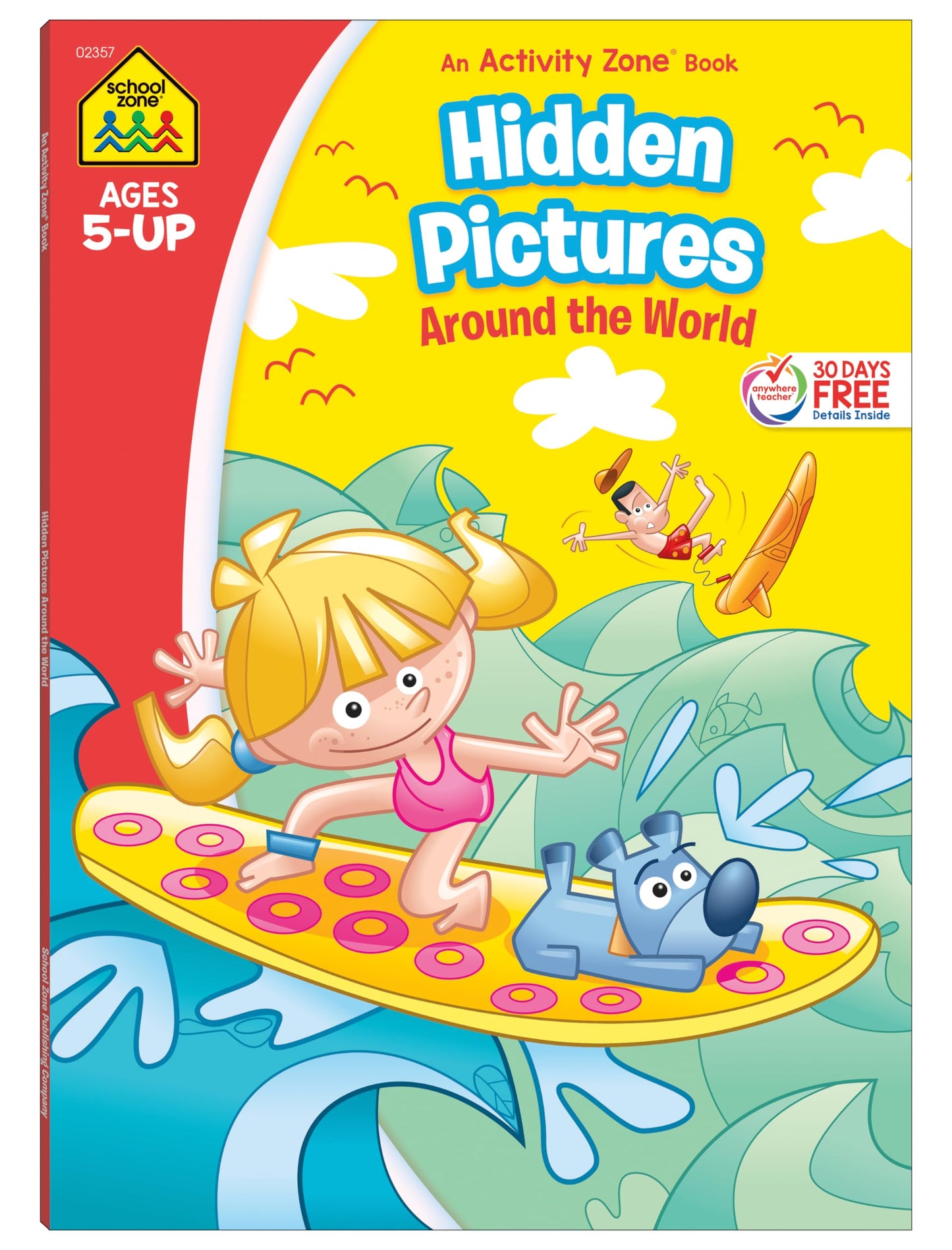School Zone Hidden Pictures Around the World Workbook: 64 Pages, Kindergarten, First Grade, Search and Find, Hidden Picture Puzzles, Geography, Global Awareness, Ages 5+ (Activity Zone Book Series)