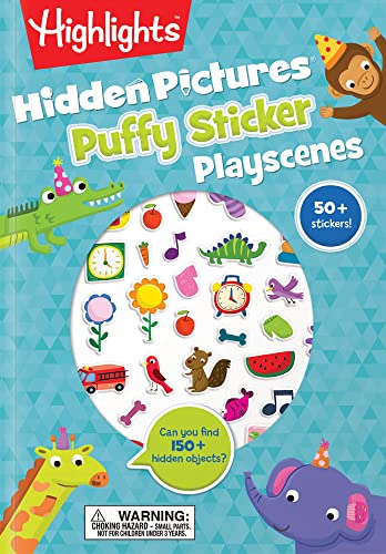 Hidden Pictures Puffy Sticker Playscenes (Highlights Puffy Sticker Playscenes) - 9929