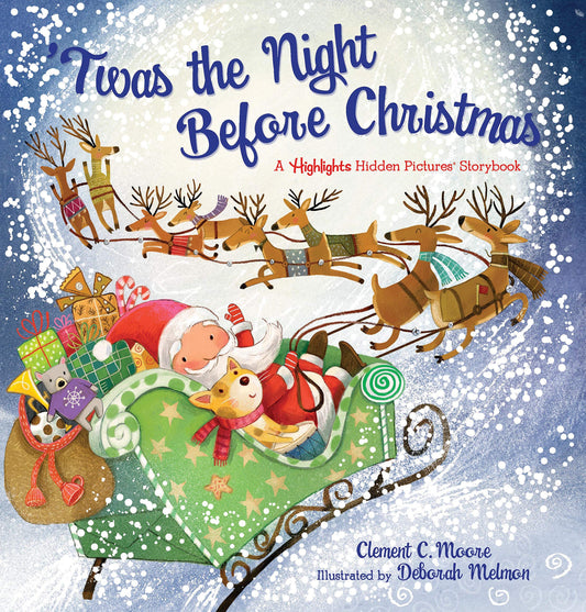 'Twas the Night Before Christmas: Christmas Storybook with Seek-and-Find Puzzles for Kids 4-8, Over 120 Hidden Objects (Highlights Hidden Pictures Storybooks)