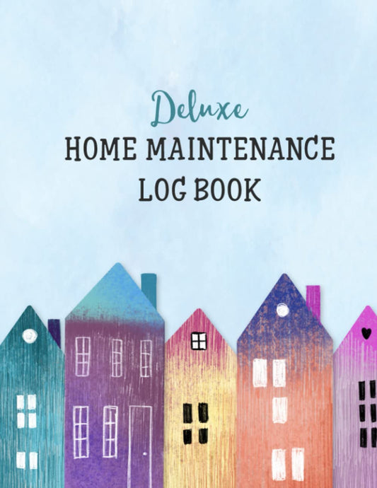 Deluxe Home Maintenance Log Book: Organize, Schedule, Journal, Planner for Home Maintenance, Repairs and Upgrades | 12 Years of Record Keeping, ... Monthly | DIY Projects Room Inventory - 2118