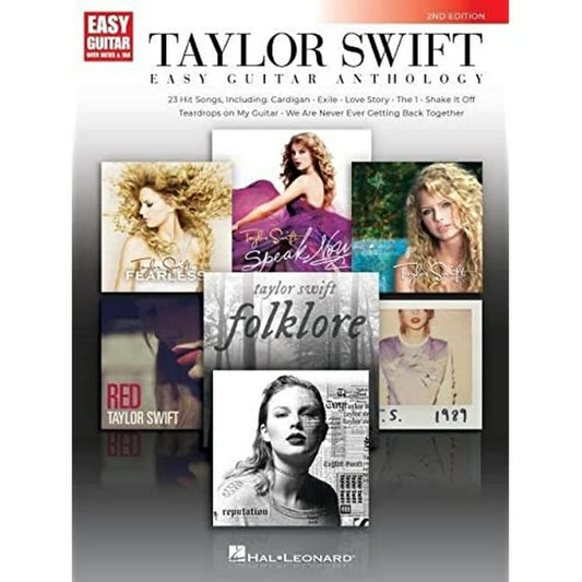 Taylor Swift Easy Guitar Anthology for Beginners | 2nd Edition Guitar Songbook with Chords and Tablature | 23 Taylor Swift Hits in Guitar Book | Pop ... Guitarists (Easy Guitar With Notes & Tab) - 5485