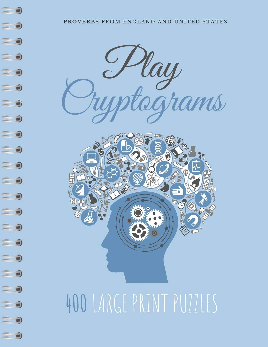 Play Cryptograms: Beginner cryptograms, easy medium cryptograms, cryptogram families puzzle books, simple cryptograms - 9444