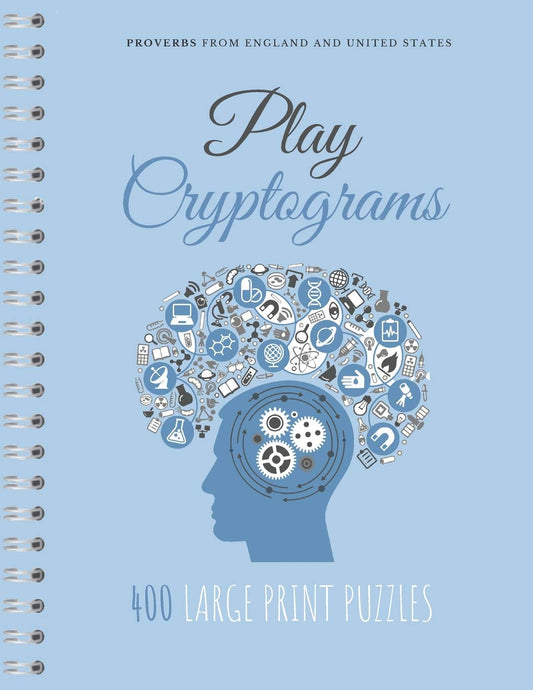 Play Cryptograms: Beginner cryptograms, easy medium cryptograms, cryptogram families puzzle books, simple cryptograms - 9444