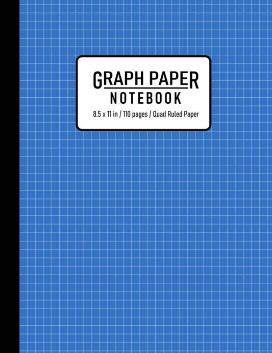 Graph Paper Notebook: Grid Paper Notebook, Grid Paper for Math and Science Students, Quad Ruled 5x5 ( 110 Pages, 8.5 x 11) - 1118