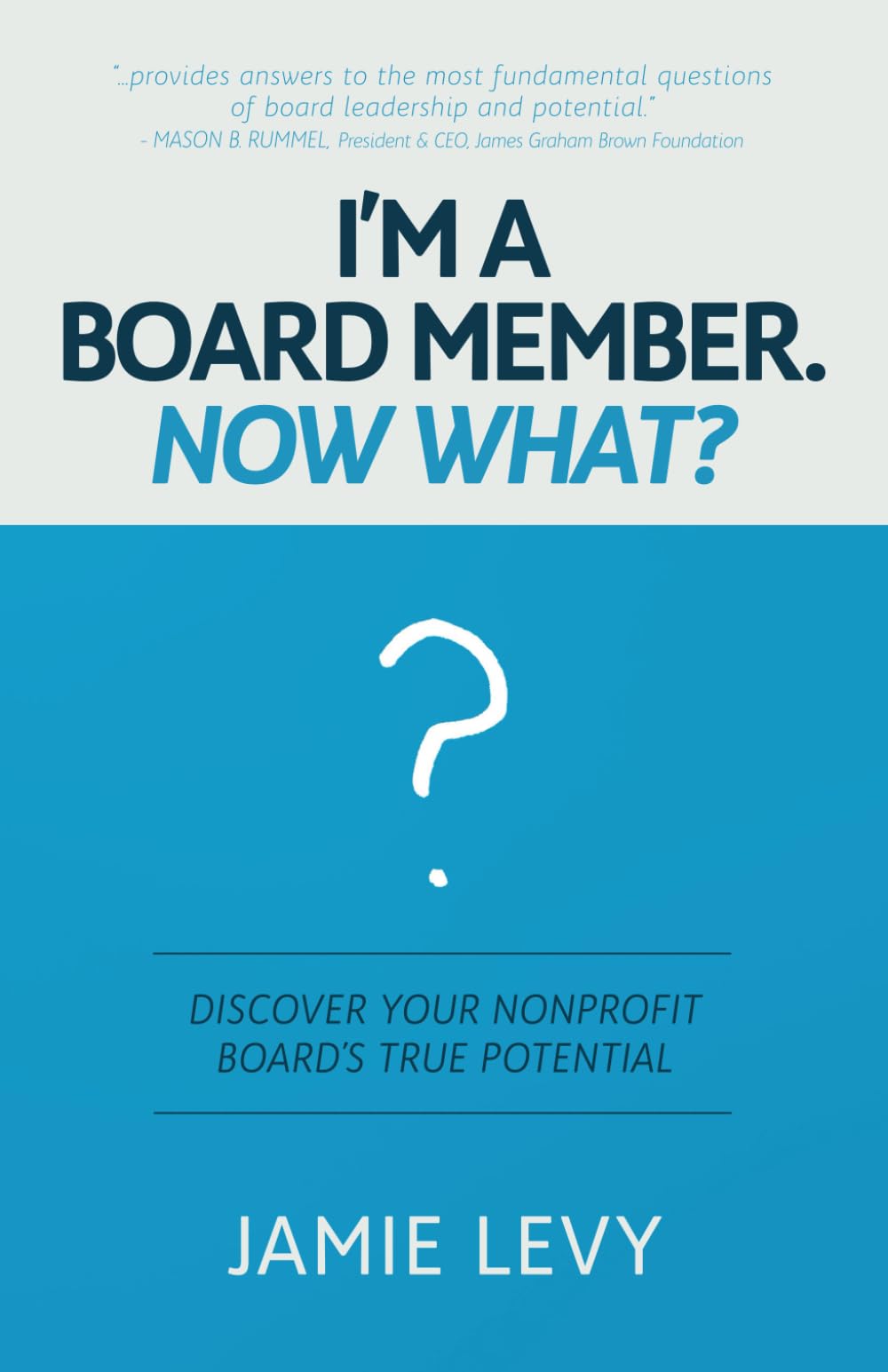 I'm A Board Member. Now What?: Discover Your Nonprofit Board's True Potential - 9683