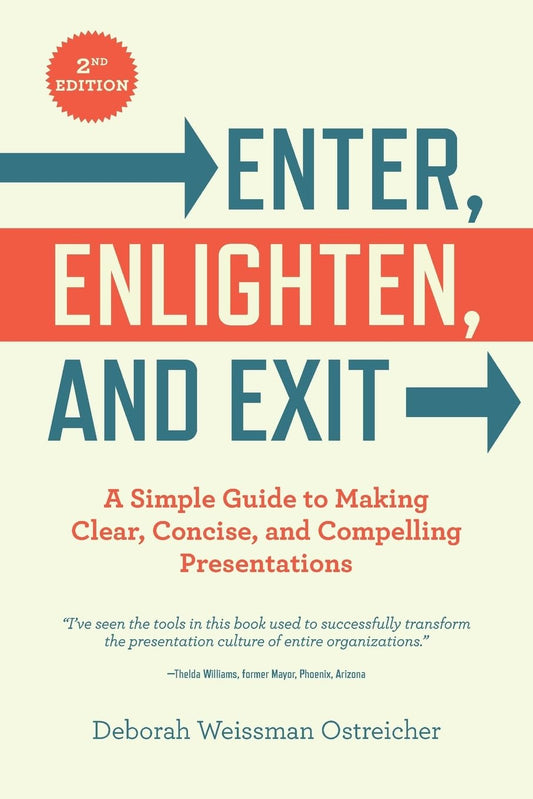 Enter, Enlighten, and Exit: A Simple Guide to Making Clear, Concise, and Compelling Presentations - 7001