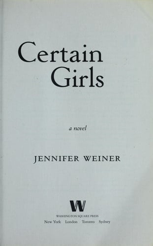 Certain Girls A Novel