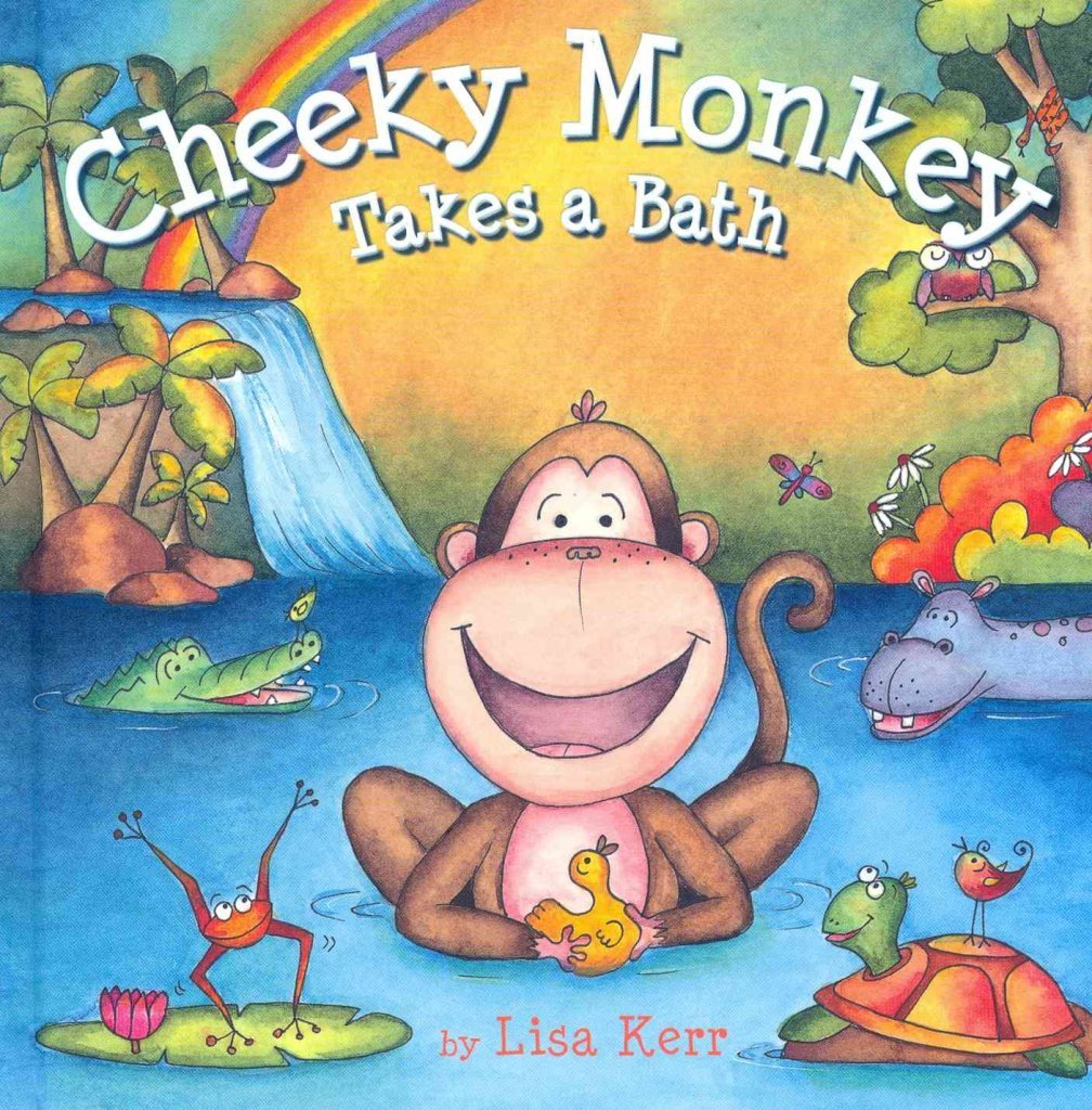 Cheeky Monkey Takes a Bath