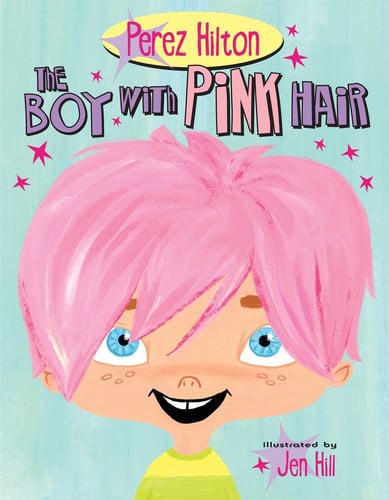 The boy with pink hair