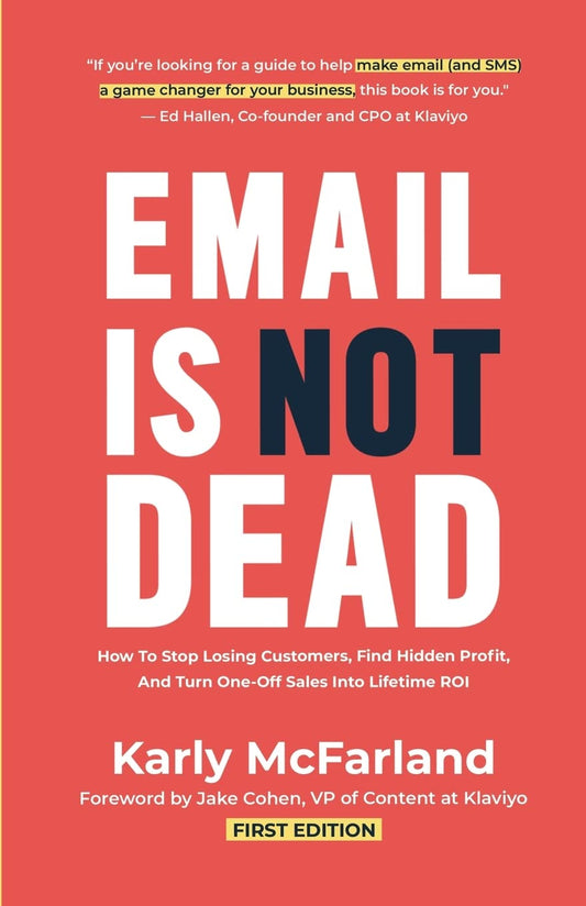 Email Is Not Dead: How To Stop Losing Customers, Find Hidden Profit, And Turn One-Off Sales Into Lifetime ROI - 1384