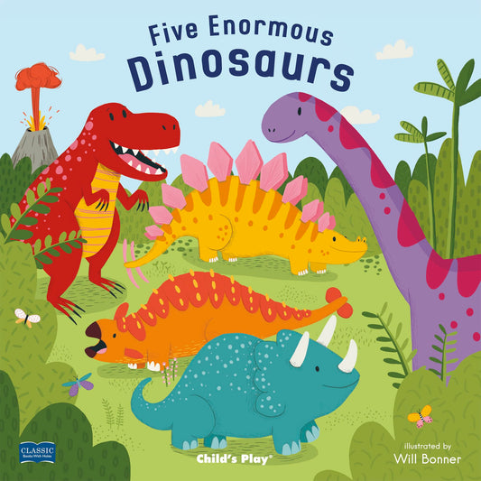 Five Enormous Dinosaurs (Classic Books with Holes Board Book) - 2497