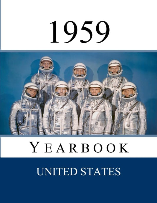1959 US Yearbook: Original book full of facts and figures from 1959 - Unique birthday gift / present idea. - 8084