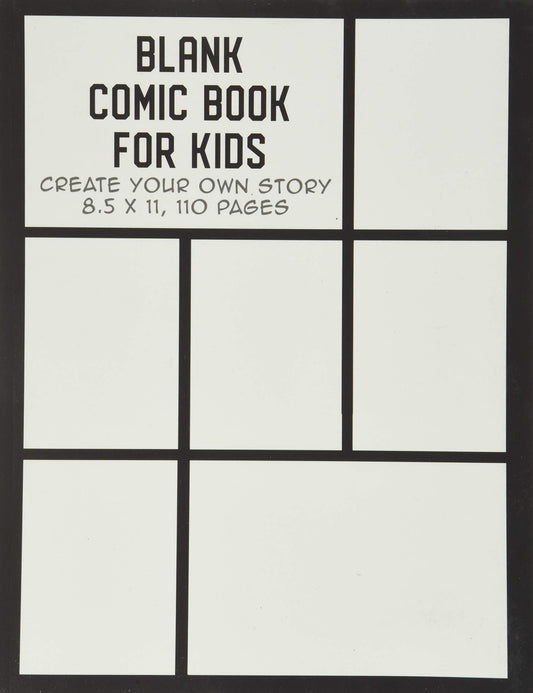 Blank Comic Book for Kids: Create Your Own Story, Drawing Comics and Writing Stories - 9678