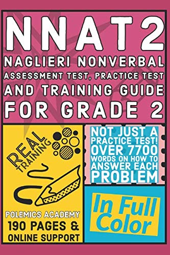 NNAT2 Naglieri Nonverbal Assessment Test, Practice Test and Training Guide for Grade 2 - 4332