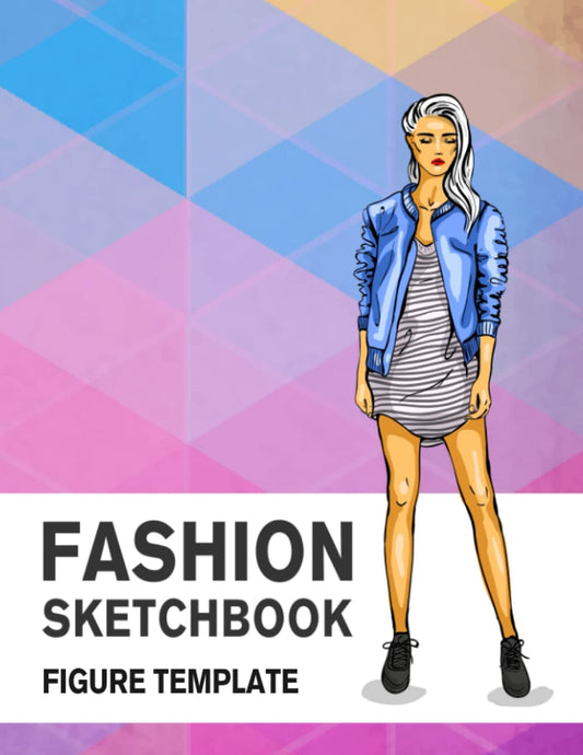 Fashion Sketchbook Figure Template: 430 Large Female Figure Template for Easily Sketching Your Fashion Design Styles and Building Your Portfolio - 9591