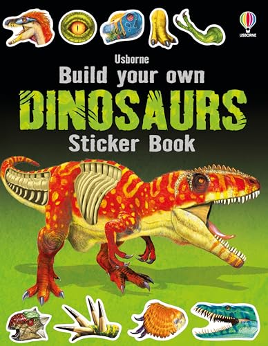 Build Your Own Dinosaurs Sticker Book: A Screen-Free Activity with 20 Fierce Giants and Fun Statistics for Kids (Ages 5-8) (Build Your Own Sticker Book)