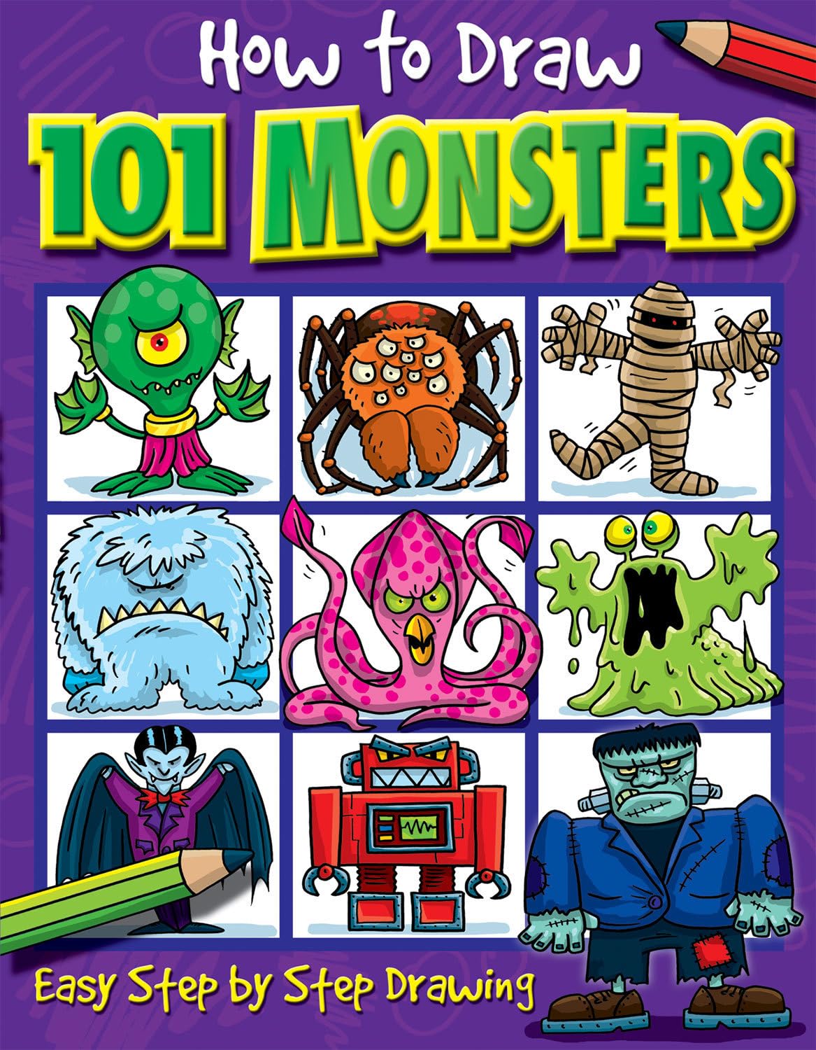 How to Draw 101 Monsters: Easy Step-by-step Drawing (How to draw) - 8999