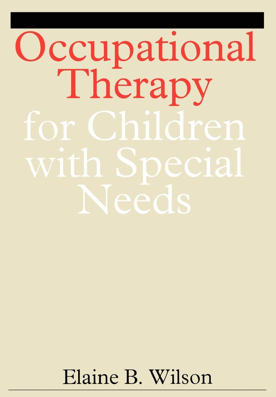 Occupational Therapy for Children with Special Needs