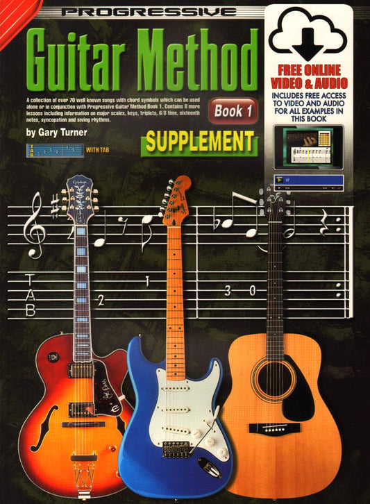 CP69133 - Progressive Guitar Method Book 1 - Supplement - Book/CD/DVD