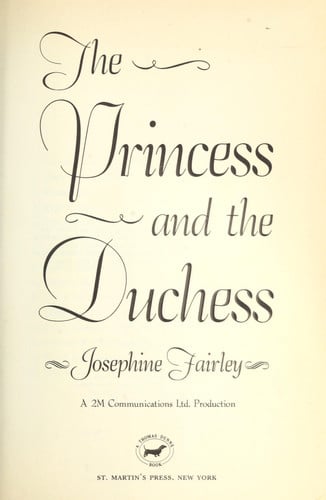 The Princess and the Duchess