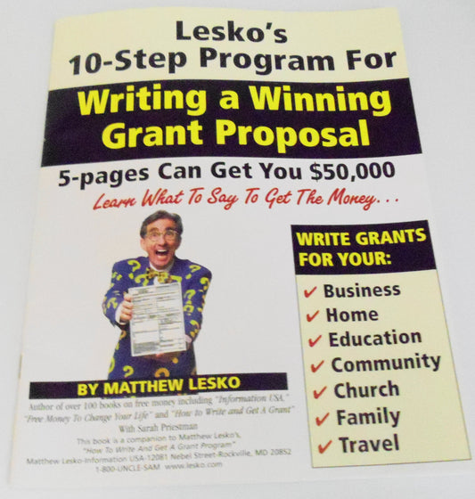 How to Write And Get a Grant