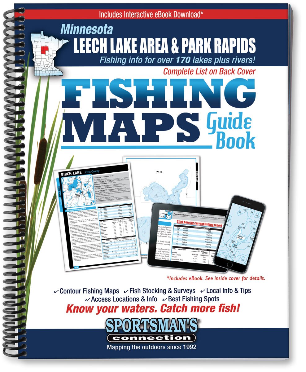 Northern Minnesota - Leech Lake Area & Park Rapids Area Fishing Map Guide (Fishing Maps Guide Book)