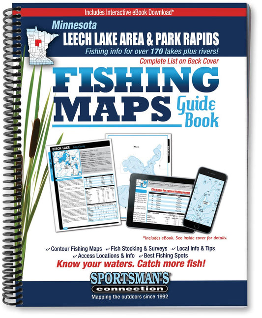 Northern Minnesota - Leech Lake Area & Park Rapids Area Fishing Map Guide (Fishing Maps Guide Book)