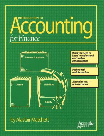 Introduction to Accounting for Finance - 524