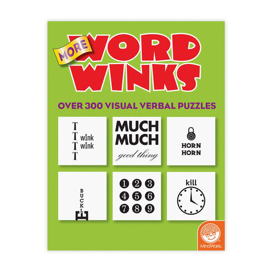 MindWare Brain Teasers: More Word Winks visual word puzzles