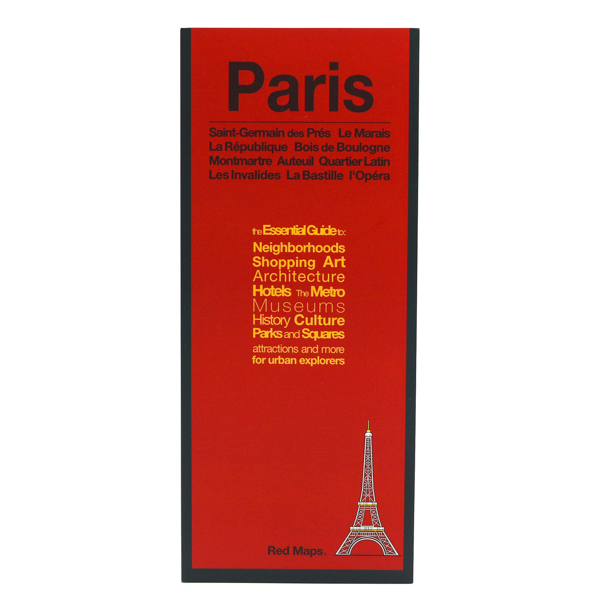 Red Maps PARIS Street Map and City Guide
