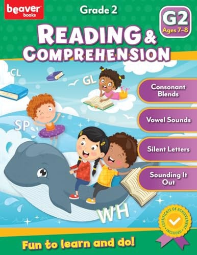 Head Start Reading & Comprehension Workbooks: Ages 7-8 - 2nd Grade Prep with Sticker Sheet (Grade 2 Workbook)