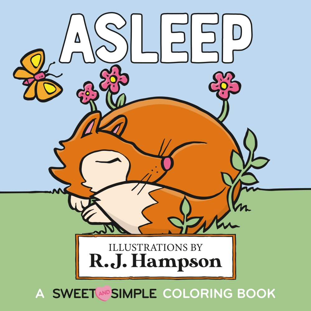 Asleep: A Sweet And Simple Coloring Book (Sweet and Simple Coloring Books) - 9275